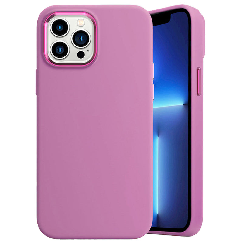 Til iPhone 13 Pro flydende silikone etui Metal linseramme Anti-ridse blødt fiberforing telefoncover Til iPhone 13 Pro flydende silikone etui Metal linseramme Anti-ridse blødt fiberforing telefoncover